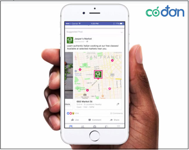 cach target quang cao Facebook theo khu vuc